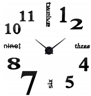 Hodiny - Nástenné hodiny 130 cm